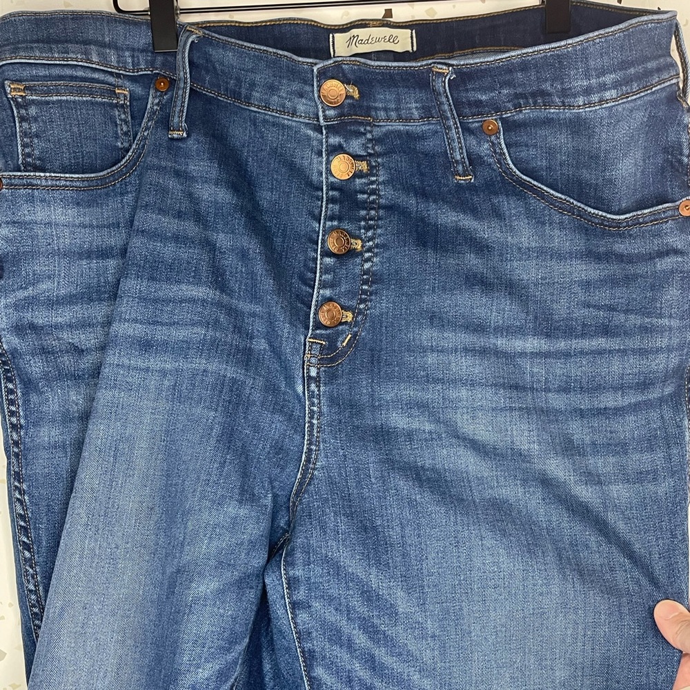 Madewell 10" High-Rise Skinny Crop Jeans: Button-Front TENCEL™ Denim Edition